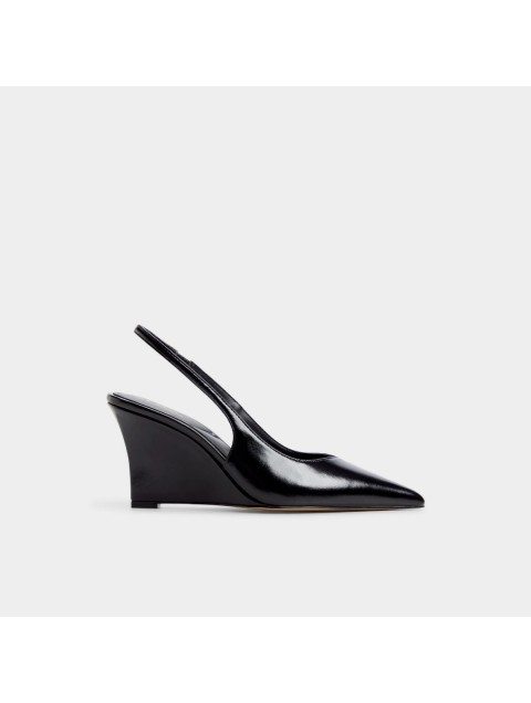 ALDO Jenadine Μαύρες Λουστρίνι Slingback Γόβες