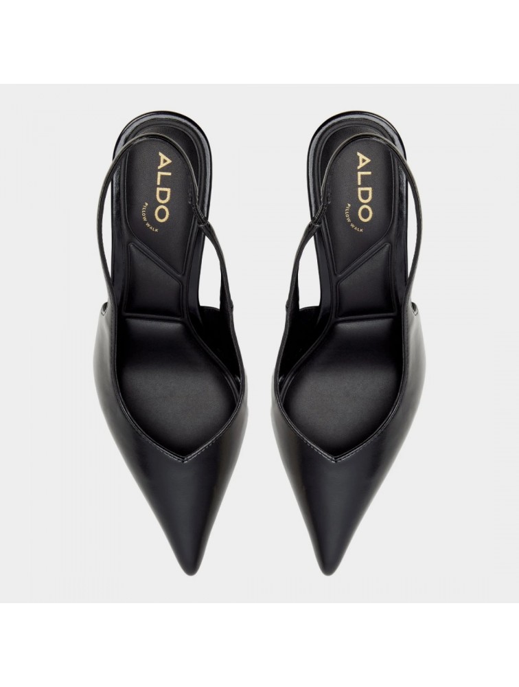 ALDO Jenadine Μαύρες Λουστρίνι Slingback Γόβες
