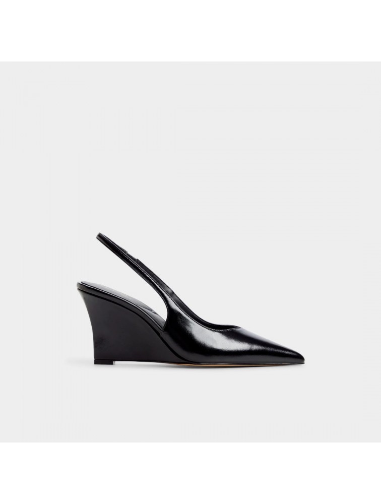 ALDO Jenadine Μαύρες Λουστρίνι Slingback Γόβες