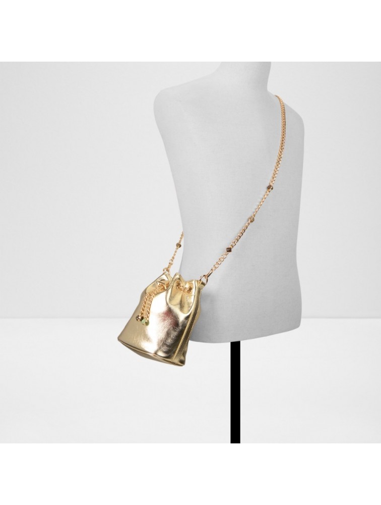 ALDO Lluxegem Χρυσό Μεταλλιζέ Γυναικείο Bucket Bag