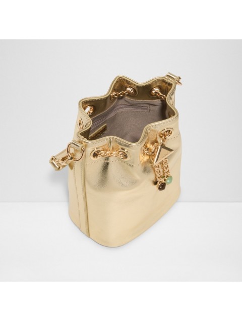 ALDO Lluxegem Χρυσό Μεταλλιζέ Γυναικείο Bucket Bag