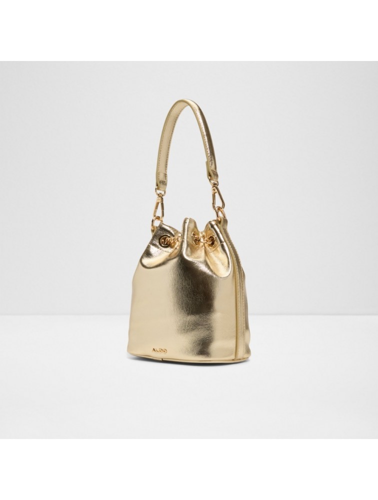 ALDO Lluxegem Χρυσό Μεταλλιζέ Γυναικείο Bucket Bag