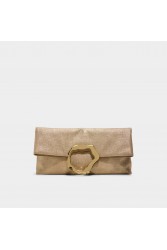 ALDO Lustrabagg Χρυσό Clutch Τσάντα Ώμου