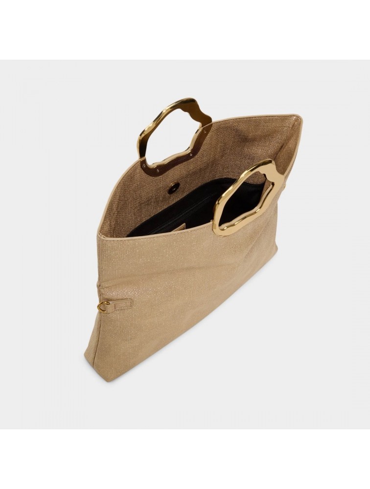 ALDO Lustrabagg Χρυσό Clutch Τσάντα Ώμου