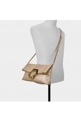ALDO Lustrabagg Χρυσό Clutch Τσάντα Ώμου