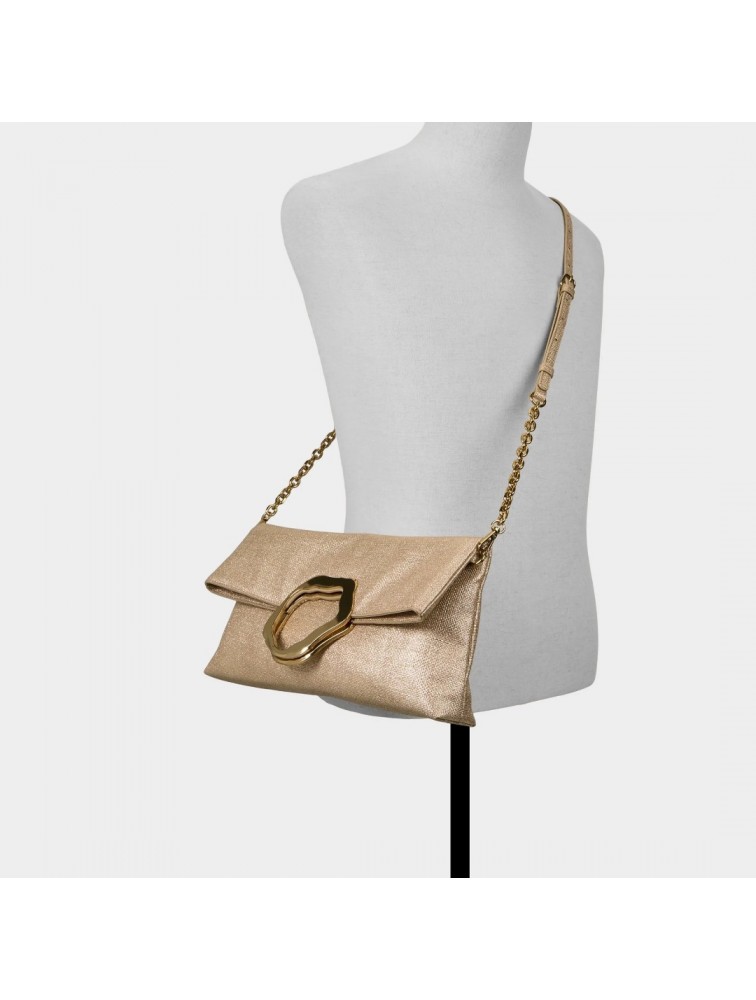 ALDO Lustrabagg Χρυσό Clutch Τσάντα Ώμου
