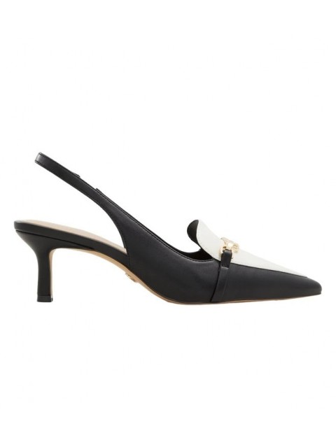 ALDO MATHILDE Black and white Slingback heels