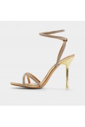ALDO Manealden Gold Women's Sandals with Rhinestones