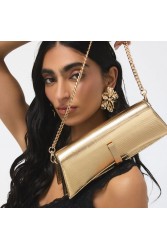 ALDO Mmychaela Χρυσό Γυναικείο Clutch