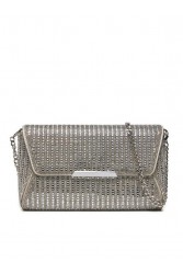ALDO RANIA Ασημί Γυναικείο Clutch