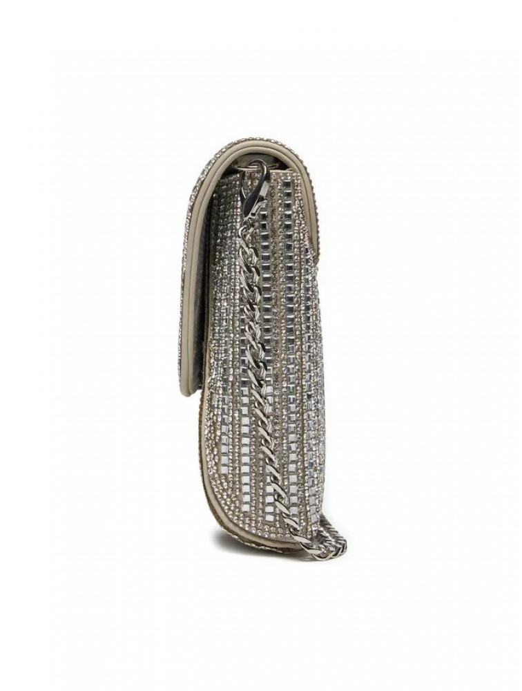 ALDO RANIA Ασημί Γυναικείο Clutch