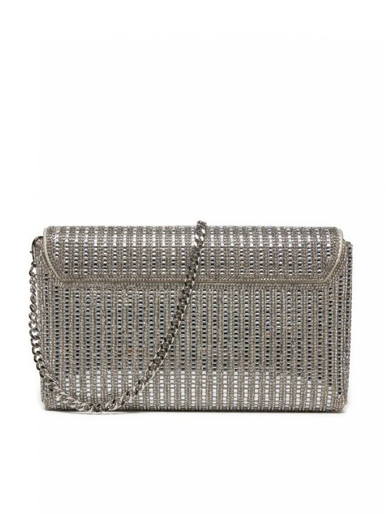 ALDO RANIA Ασημί Γυναικείο Clutch