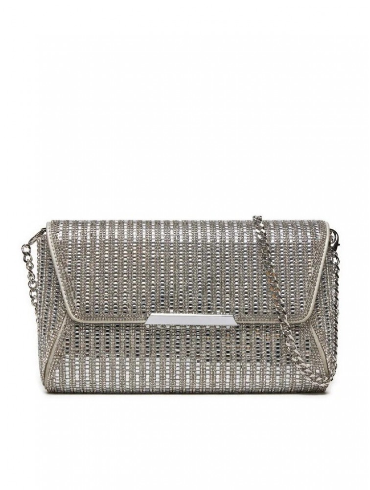 ALDO RANIA Ασημί Γυναικείο Clutch