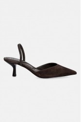 ALDO Re-olivia Brown Suede Women's Slingback Heels