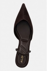 ALDO Re-olivia Brown Suede Women's Slingback Heels