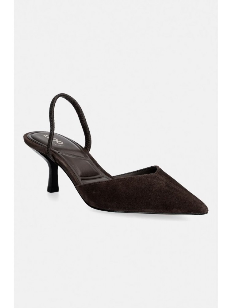 ALDO Re-olivia Brown Suede Women's Slingback Heels