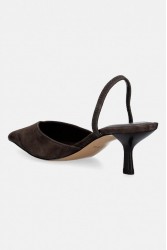 ALDO Re-olivia Brown Suede Women's Slingback Heels