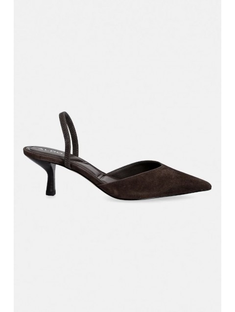 ALDO Re-olivia Brown Suede Women's Slingback Heels