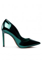 ALDO STESSY Green Metallic Heels