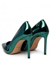 ALDO STESSY Green Metallic Heels