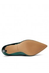ALDO STESSY Green Metallic Heels
