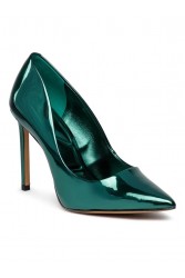 ALDO STESSY Green Metallic Heels
