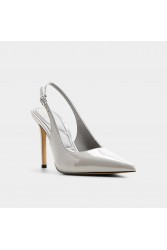 ALDO Stessysling 2.0 Γκρι Λουστρίνι Slingback  Γόβες