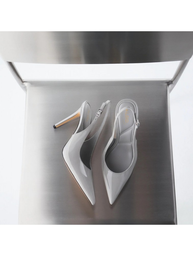 ALDO Stessysling 2.0 Γκρι Λουστρίνι Slingback  Γόβες