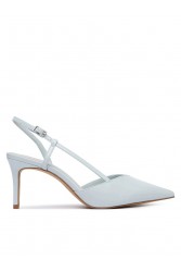 ALDO Vivennia Light Blue Patent Leather Women's Slingback Heels