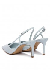 ALDO Vivennia Light Blue Patent Leather Women's Slingback Heels