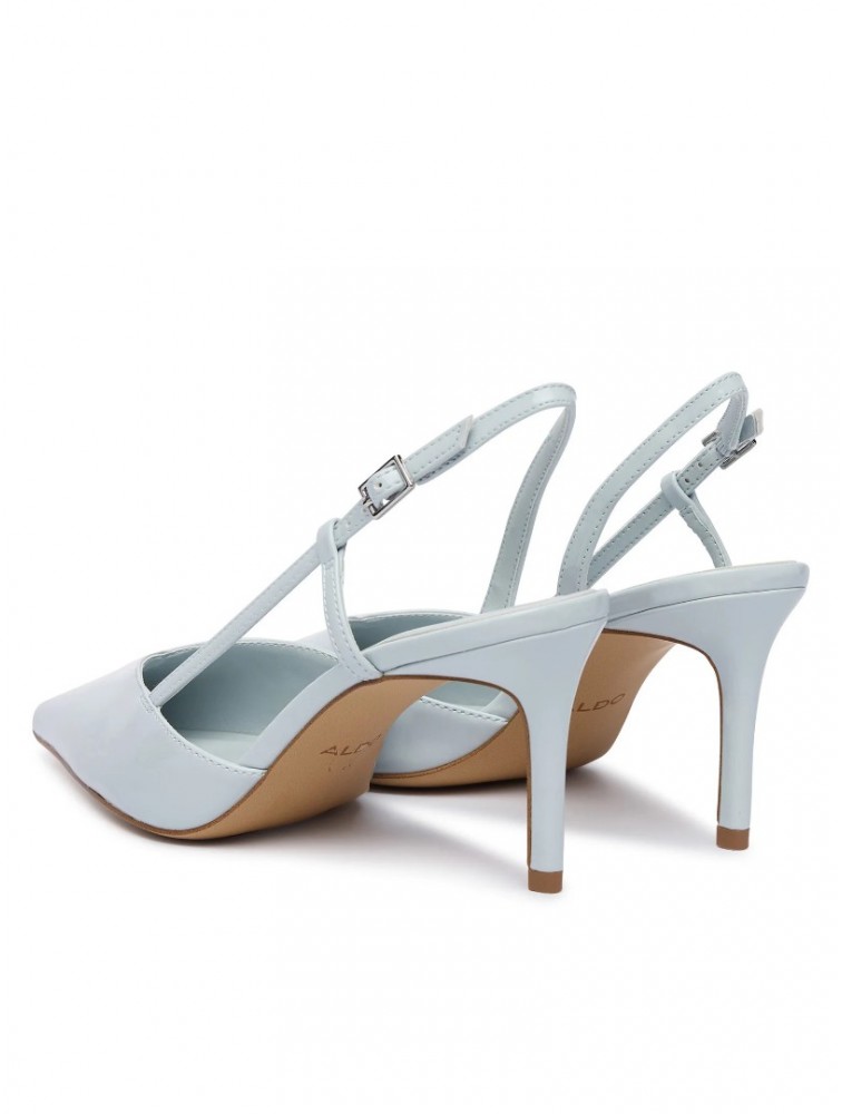 ALDO Vivennia Light Blue Patent Leather Women's Slingback Heels