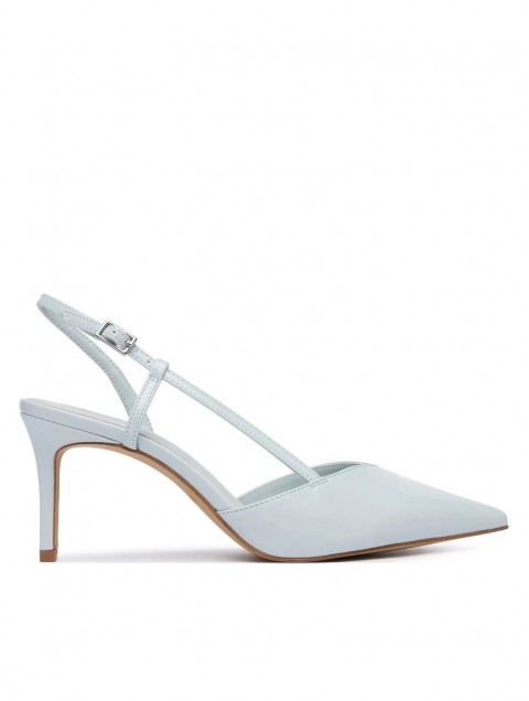 ALDO Vivennia Light Blue Patent Leather Women's Slingback Heels