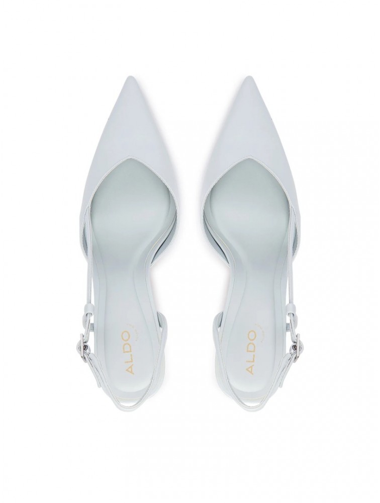 ALDO Vivennia Light Blue Patent Leather Women's Slingback Heels
