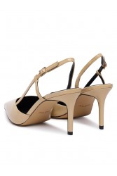 ALDO Vivennia Μπεζ Λουστρίνι Γυναικείες Slingback Γόβες