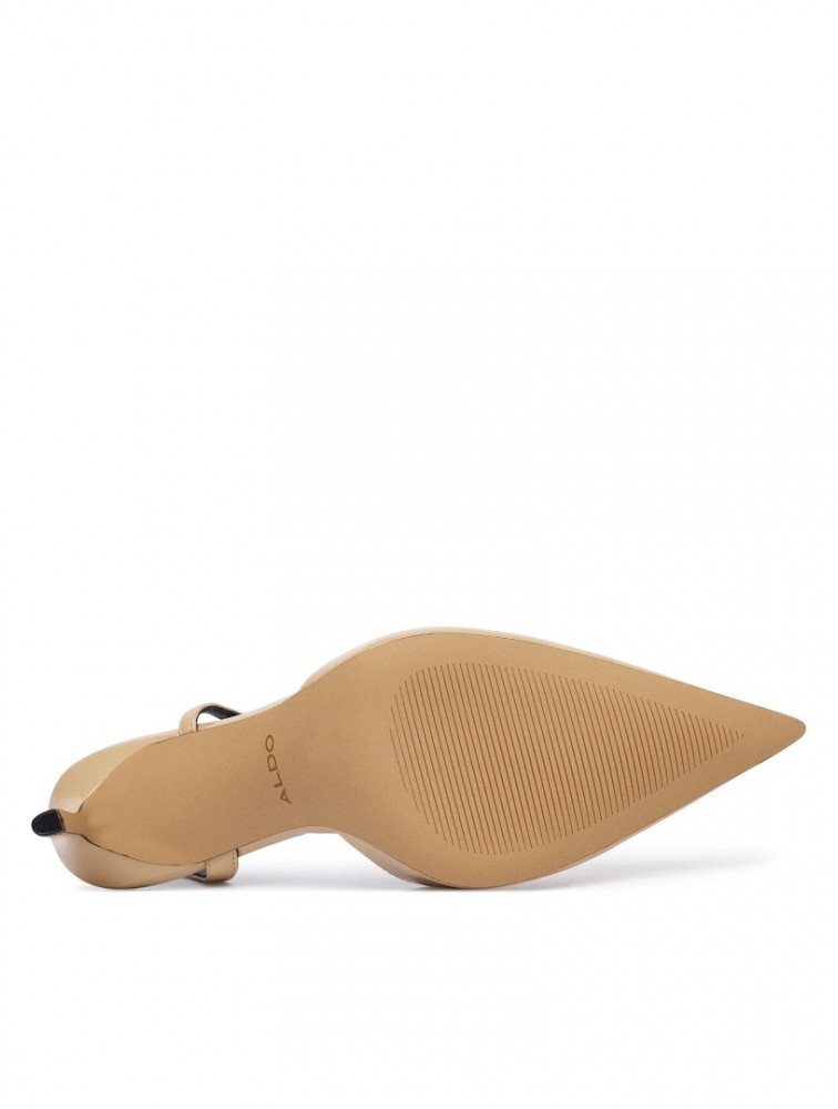 ALDO Vivennia Μπεζ Λουστρίνι Γυναικείες Slingback Γόβες
