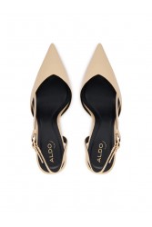 ALDO Vivennia Μπεζ Λουστρίνι Γυναικείες Slingback Γόβες