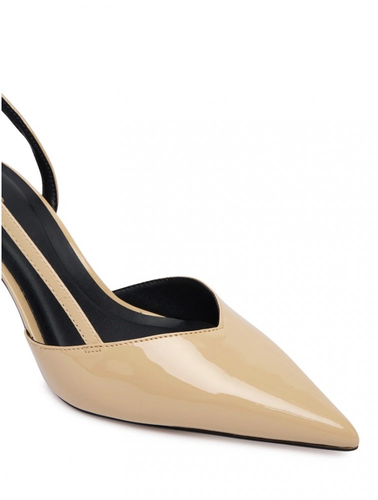 ALDO Vivennia Μπεζ Λουστρίνι Γυναικείες Slingback Γόβες