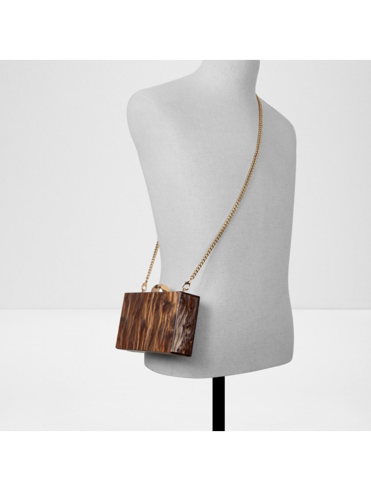 ALDO Zaloriax Brown Clutch