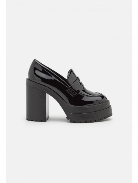 ALDO BIGSOUL Leather black chunky loafer