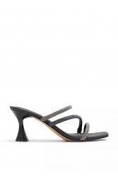 ALDO JEWELLA Μαύρα Γκρι mules