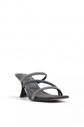 ALDO JEWELLA Μαύρα Γκρι mules