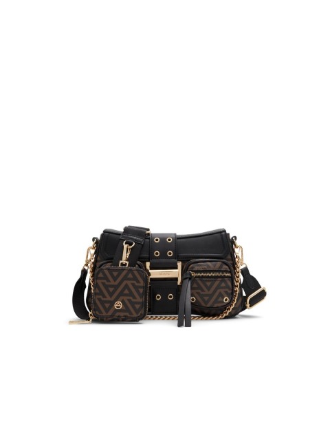 ALDO CARGO Brown women's crossbody bag with pockets