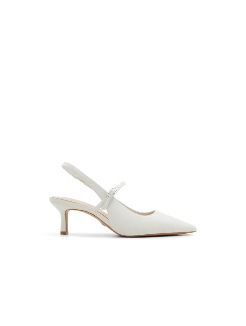 ALDO ELODIA White slingback women's heels