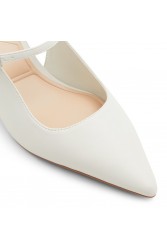 ALDO ELODIA Λευκές slingback γυναικείες γόβες
