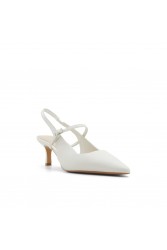 ALDO ELODIA Λευκές slingback γυναικείες γόβες