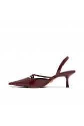 ALDO MARIETTA Μπορντώ slingback γυναικείες γόβες
