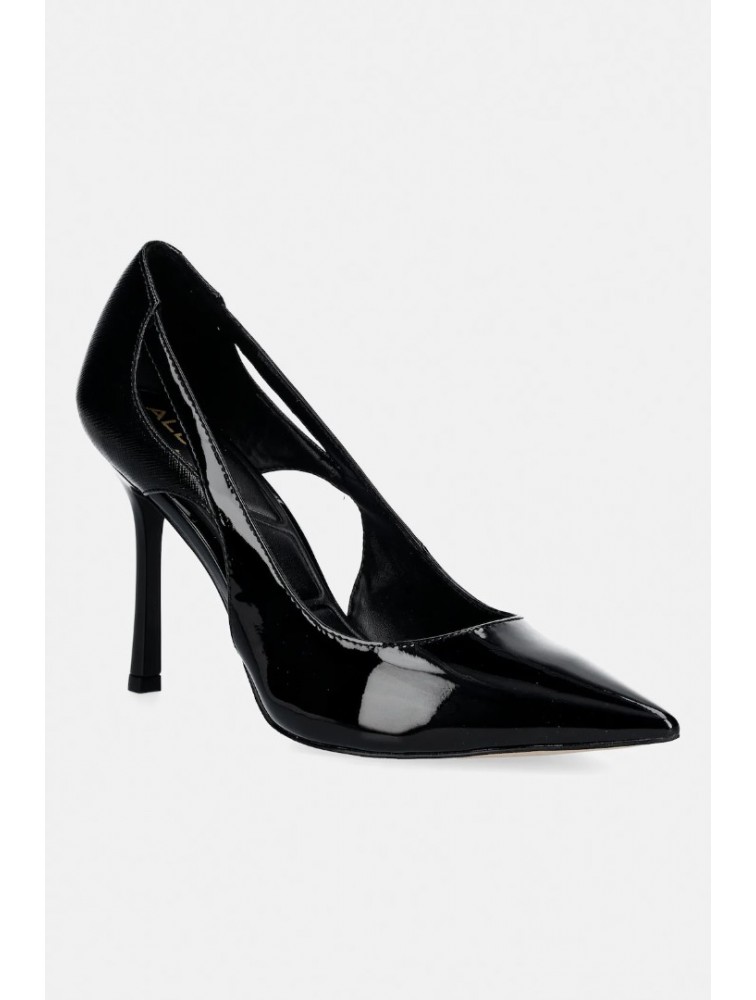 ALDO Deluna Black Patent Leather Women's Heels with Slits