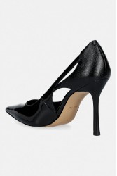 ALDO Deluna Black Patent Leather Women's Heels with Slits