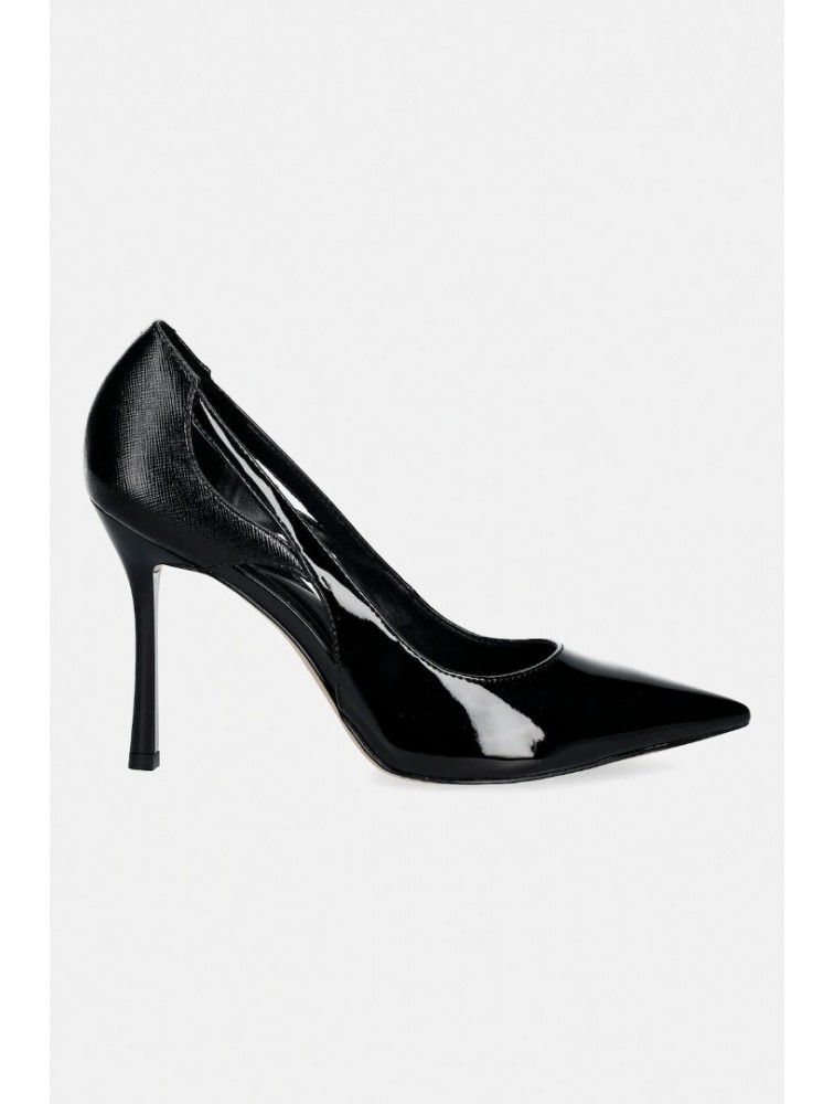 ALDO Deluna Black Patent Leather Women's Heels with Slits