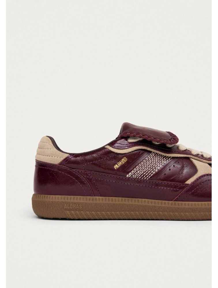 ALOHAS TB.490 Club Patent Deep Burgundy Leather Sneakers Μπορντώ Δερμάτινα Sneakers